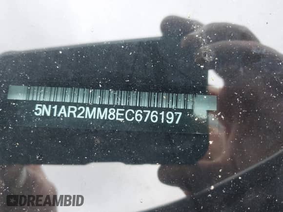 2014 Nissan Pathfinder SL с VIN 5N1AR2MM8EC676197, выставлен на аукционе IAAI как лот 42269076 с пробегом 196 827 миль миль и . История ставок и продаж доступна на DreamBid. Изображение 12.