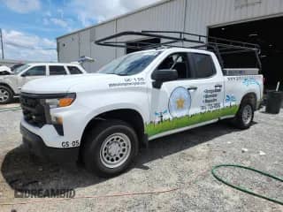 2024 Chevrolet Silverado 1500 Work Truck with VIN 1GCRAAED3RZ270483, listed as a Copart auction lot 66820355 with 22,971 mi miles and Salvage title. Bid and sale history available at DreamBid. Image 1.