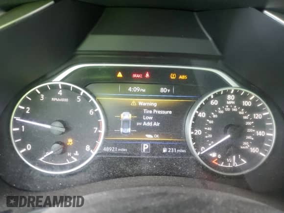 2017 Nissan Murano SL with VIN 5N1AZ2MG1HN187661, listed as a Copart auction lot 69577365 with 48,921 mi miles and Salvage title. Bid and sale history available at DreamBid. Image 9.