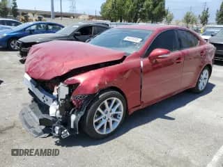 2013 Lexus IS 250 z VIN JTHBF5C27D5186936, wystawiony jako Copart lot #64636005 z przebiegiem 26 046 mil mil oraz Szkoda całkowita • Salvage title. Historia ofert i sprzedaży dostępna na DreamBid. Obrazek 1.
