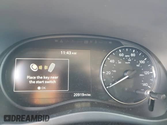 2023 Nissan Kicks SR with VIN 3N1CP5DV1PL484241, listed as a Copart auction lot 84735155 with 20,919 mi miles and Salvage title. Bid and sale history available at DreamBid. Image 9.