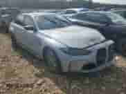 2023 BMW M3 Competition xDrive with VIN WBS43AY01PFR10341, listed as a Copart auction lot 64314395 with 9,447 mi miles and Non repairable. Bid and sale history available at DreamBid. Image 4.