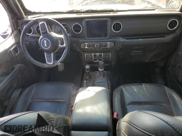 2021 Jeep Wrangler Unlimited Sahara High Altitude with VIN 1C4HJXEG2MW734057, listed as a Copart auction lot 78419394 with 43,567 mi miles and Salvage title. Bid and sale history available at DreamBid. Image 8.