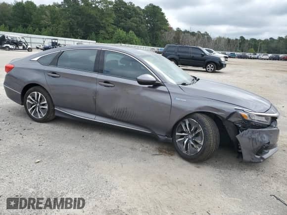 2021 Honda Accord EX-L with VIN 1HGCV3F59MA002768, listed as a Copart auction lot 80244215 with Not provided miles and Salvage title. Bid and sale history available at DreamBid. Image 4.