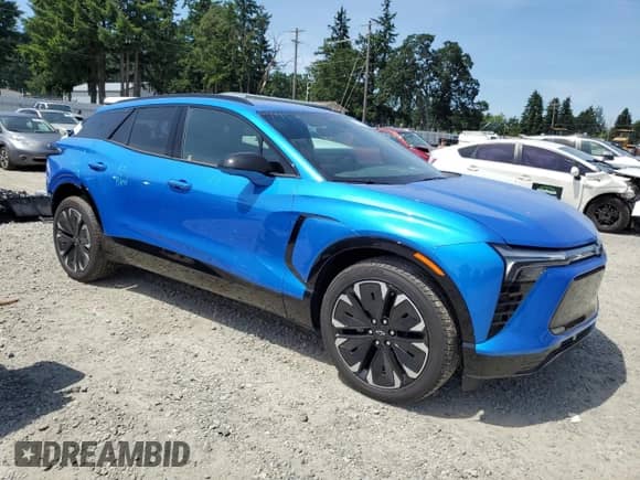 2024 Chevrolet Blazer EV eAWD RS z VIN 3GNKDCRJ2RS260441, wystawiony jako Copart lot #56760625 z przebiegiem 572 mil mil oraz Szkoda całkowita • Salvage title. Historia ofert i sprzedaży dostępna na DreamBid. Obrazek 4.