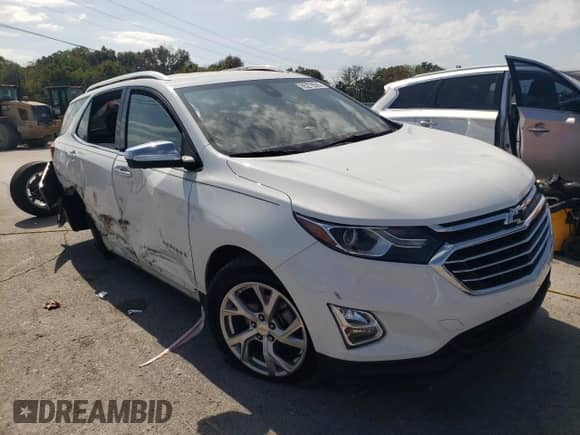 2021 Chevrolet Equinox Premier with VIN 3GNAXNEV2MS140879, listed as a Copart auction lot 85276505 with 44,034 mi miles and Salvage title. Bid and sale history available at DreamBid. Image 4.