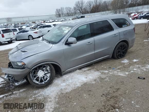 2020 Dodge Durango R/T z VIN 1C4SDJCT1LC204835, wystawiony jako Copart lot #83436964 z przebiegiem 56 218 mil mil oraz Czysty tytuł • Clean title. Historia ofert i sprzedaży dostępna na DreamBid. Obrazek 1.