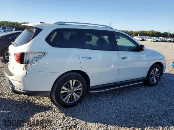 2017 Nissan Pathfinder S with VIN 5N1DR2MN1HC900078, listed as a Copart auction lot 89472475 with 132,096 mi miles and Salvage title. Bid and sale history available at DreamBid. Image 3.