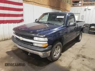 2002 Chevrolet Silverado 1500 with VIN 1GCEK14X42Z193507, listed as a Copart auction lot 77542574 with Not provided miles and Salvage title. Bid and sale history available at DreamBid. Image 1.
