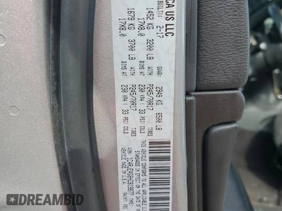 2017 Jeep Grand Cherokee Altitude с VIN 1C4RJEAG8HC819877, выставлен на аукционе Copart как лот 84649085 с пробегом 204 656 миль миль и Чистый • Clean title. История ставок и продаж доступна на DreamBid. Изображение 13.