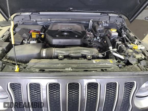 2021 Jeep Wrangler Unlimited Sahara с VIN 1C4HJXEN6MW609397, выставлен на аукционе Copart как лот 46419075 с пробегом 42 601 миль миль и Списание • Salvage title. История ставок и продаж доступна на DreamBid. Изображение 12.