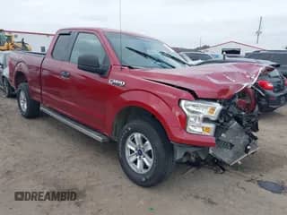 2017 Ford F-150 XL with VIN 1FTEX1E84HKD63147, listed as a IAAI auction lot 41148445 with 106,670 mi miles and . Bid and sale history available at DreamBid. Image 1.