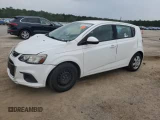 2017 Chevrolet Sonic LT with VIN 1G1JG6SG6H4149183, listed as a Copart auction lot 67297345 with 121,093 mi miles and Salvage title. Bid and sale history available at DreamBid. Image 1.