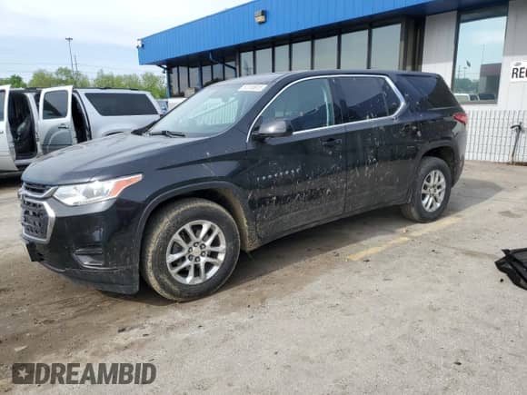 2019 Chevrolet Traverse LS with VIN 1GNEVFKW0KJ267218, listed as a Copart auction lot 57318915 with 115,751 mi miles and Non repairable. Bid and sale history available at DreamBid. Image 1.