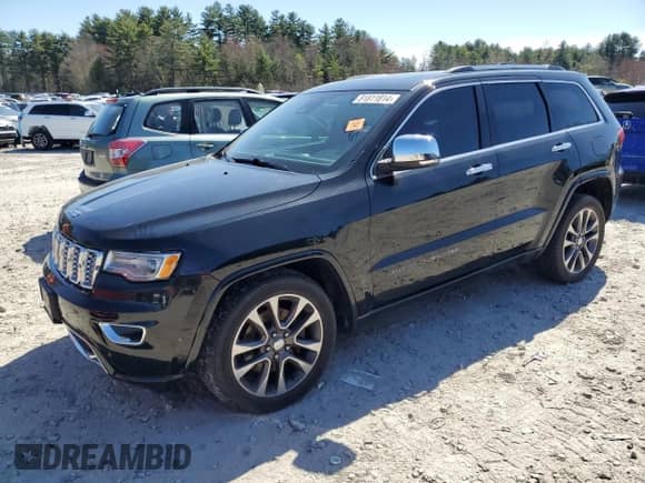 2018 Jeep Grand Cherokee Overland with VIN 1C4RJFCT5JC175406, listed as a Copart auction lot 51811814 with 88,923 mi miles and Non repairable. Bid and sale history available at DreamBid. Image 1.