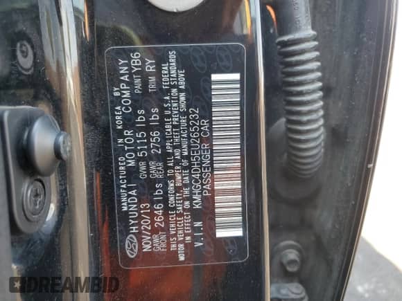 2014 Hyundai Genesis R-Spec с VIN KMHGC4DH5EU265232, выставлен на аукционе Copart как лот 64743435 с пробегом 151 937 миль миль и Чистый • Clean title. История ставок и продаж доступна на DreamBid. Изображение 12.