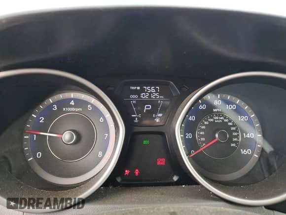 2013 Hyundai Elantra GLS with VIN KMHDH4AE5DU697820, listed as a Copart auction lot 86238615 with 102,125 mi miles and Salvage title. Bid and sale history available at DreamBid. Image 9.