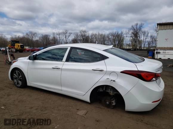 2016 Hyundai Elantra Limited z VIN 5NPDH4AE6GH656017, wystawiony jako Copart lot #53173605 z przebiegiem 80 061 mil mil oraz Szkoda całkowita • Salvage title. Historia ofert i sprzedaży dostępna na DreamBid. Obrazek 2.