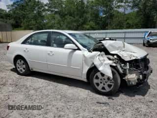 2008 Hyundai Sonata GLS with VIN 5NPET46C98H329185, listed as a Copart auction lot 61147955 with 202,967 mi miles and Salvage title. Bid and sale history available at DreamBid. Image 4.