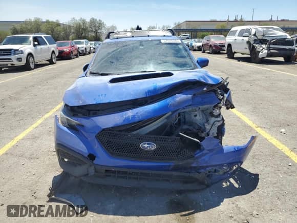 2023 Subaru WRX Premium with VIN JF1VBAF67P9817432, listed as a Copart auction lot 67545365 with 26,574 mi miles and Salvage title. Bid and sale history available at DreamBid. Image 5.