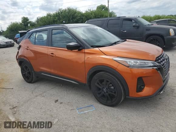 2024 Nissan Kicks SR with VIN 3N1CP5DV5RL528681, listed as a Copart auction lot 67352905 with 12,362 mi miles and Salvage title. Bid and sale history available at DreamBid. Image 4.