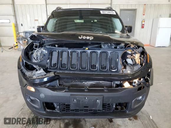 2017 Jeep Renegade Altitude with VIN ZACCJBBB4HPG31439, listed as a Copart auction lot 80714415 with 131,559 mi miles and Salvage title. Bid and sale history available at DreamBid. Image 5.