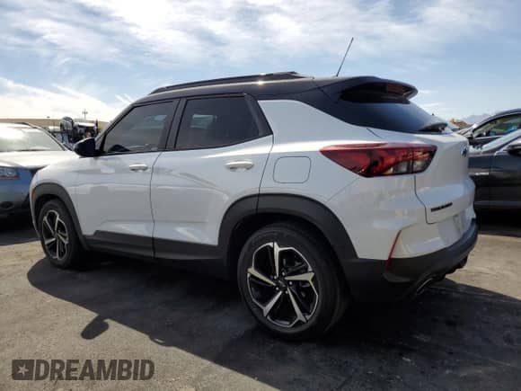 2022 Chevrolet TrailBlazer RS z VIN KL79MTSLXNB010886, wystawiony jako Copart lot #81057615 z przebiegiem 71 876 mil mil oraz Szkoda całkowita • Salvage title. Historia ofert i sprzedaży dostępna na DreamBid. Obrazek 2.