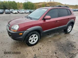 2009 Hyundai Tucson SE with VIN KM8JN12D29U967545, listed as a Copart auction lot 81643785 with 69,281 mi miles and Salvage title. Bid and sale history available at DreamBid. Image 1.