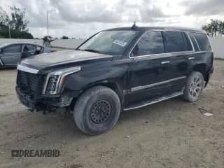 2016 Cadillac Escalade Luxury Collection with VIN 1GYS4BKJ5GR206798, listed as a Copart auction lot 65201025 with 150,537 mi miles and Salvage title. Bid and sale history available at DreamBid. Image 1.