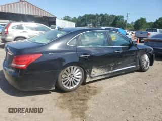 2014 Hyundai Equus Signature z VIN KMHGH4JHXEU085606, wystawiony jako Copart lot #55570645 z przebiegiem 114 951 mil mil oraz Szkoda całkowita • Salvage title. Historia ofert i sprzedaży dostępna na DreamBid. Obrazek 3.