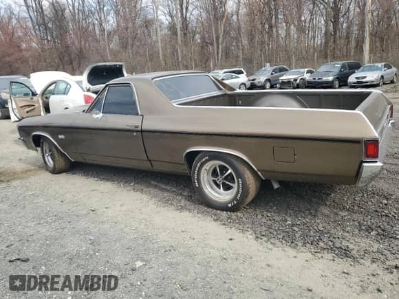 1972 Chevrolet El Camino с VIN 1D80J2L550709, выставлен на аукционе Copart как лот 50012485 с пробегом 6 234 миль миль и Списание • Salvage title. История ставок и продаж доступна на DreamBid. Изображение 2.
