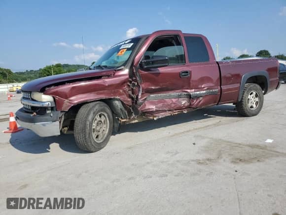 2002 Chevrolet Silverado 1500 с VIN 2GCEC19W221270591, выставлен на аукционе Copart как лот 59389705 с пробегом 313 991 миль миль и Списание • Salvage title. История ставок и продаж доступна на DreamBid. Изображение 1.