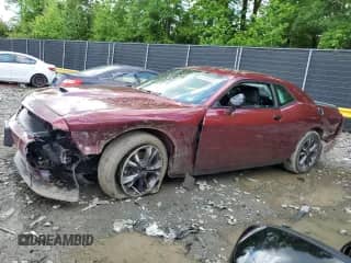 2020 Dodge Challenger GT with VIN 2C3CDZKG9LH191955, listed as a Copart auction lot 57293325 with 52,926 mi miles and Salvage title. Bid and sale history available at DreamBid. Image 1.