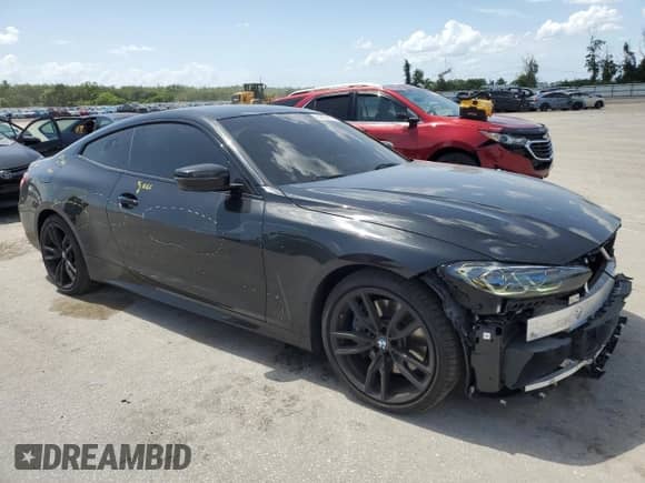 2021 BMW 4 Series M440i xDrive с VIN WBA13AR07MCG93691, выставлен на аукционе Copart как лот 62930605 с пробегом 24 767 миль миль и Списание • Salvage title. История ставок и продаж доступна на DreamBid. Изображение 4.
