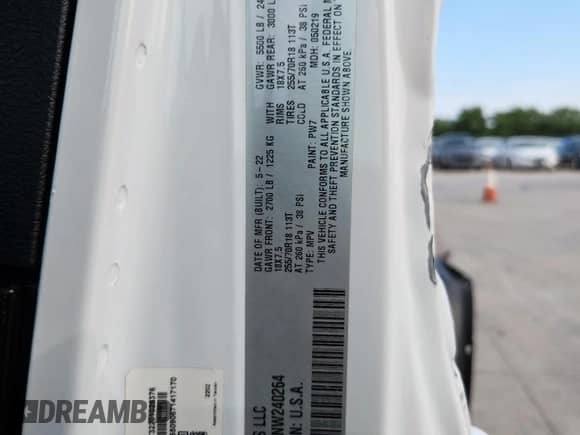 2022 Jeep Wrangler Unlimited Sahara Altitude с VIN 1C4HJXEG0NW240264, выставлен на аукционе Copart как лот 70543635 с пробегом 16 757 миль миль и Списание • Salvage title. История ставок и продаж доступна на DreamBid. Изображение 13.