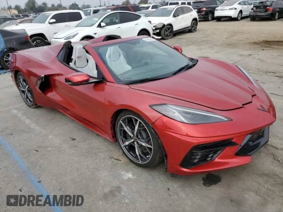 2021 Chevrolet Corvette 1LT с VIN 1G1YA3D41M5107008, выставлен на аукционе Copart как лот 83489444 с пробегом 23 484 миль миль и Списание • Salvage title. История ставок и продаж доступна на DreamBid. Изображение 4.