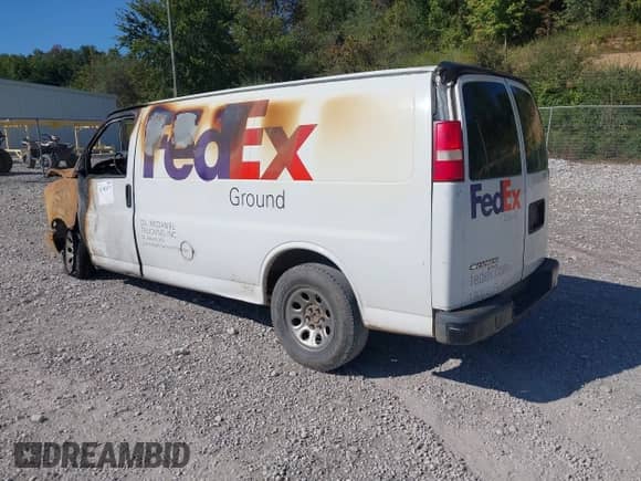 2012 Chevrolet Express Cargo with VIN 1GCSGAFX0C1141096, listed as a IAAI auction lot 43182473 with Not provided miles and . Bid and sale history available at DreamBid. Image 3.