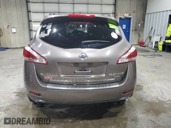 2013 Nissan Murano SV with VIN JN8AZ1MW0DW321431, listed as a Copart auction lot 65448895 with Not provided miles and Salvage title. Bid and sale history available at DreamBid. Image 6.