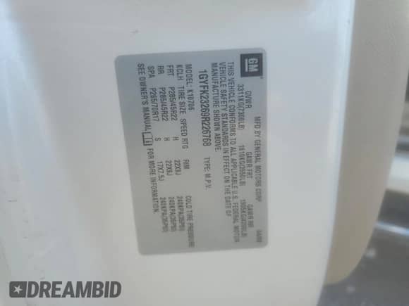 2009 Cadillac Escalade with VIN 1GYFK23269R226768, listed as a Copart auction lot 60213415 with 221,946 mi miles and Non repairable. Bid and sale history available at DreamBid. Image 14.