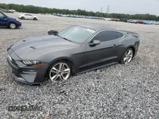 2019 Ford Mustang EcoBoost z VIN 1FA6P8TH8K5191541, wystawiony jako Copart lot #71887405 z przebiegiem 72 739 mil mil oraz Szkoda całkowita • Salvage title. Historia ofert i sprzedaży dostępna na DreamBid. Obrazek 1.