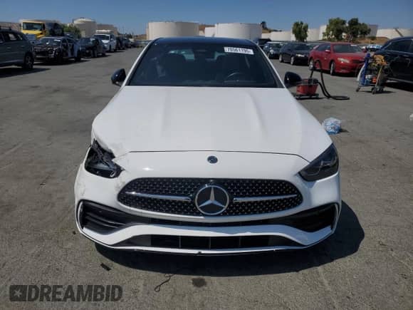 2022 Mercedes-Benz C 300 with VIN W1KAF4GB7NR017100, listed as a Copart auction lot 70561195 with Not provided miles and Salvage title. Bid and sale history available at DreamBid. Image 5.