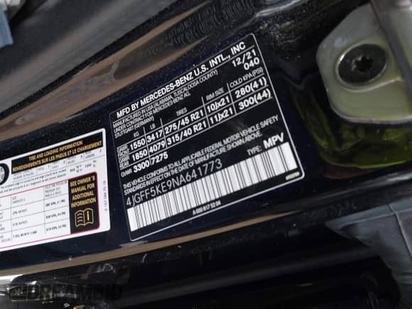 2022 Mercedes-Benz GLS 450 с VIN 4JGFF5KE9NA641773, выставлен на аукционе IAAI как лот 43294115 с пробегом 37 840 миль миль и . История ставок и продаж доступна на DreamBid. Изображение 9.