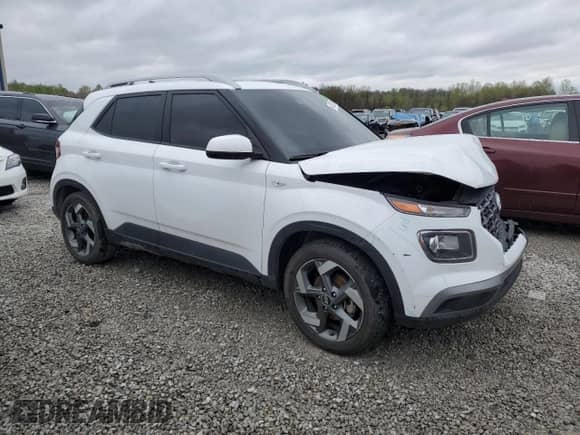 2022 Hyundai Venue SEL с VIN KMHRC8A3XNU166821, выставлен на аукционе Copart как лот 49512624 с пробегом 26 173 миль миль и Списание • Salvage title. История ставок и продаж доступна на DreamBid. Изображение 4.