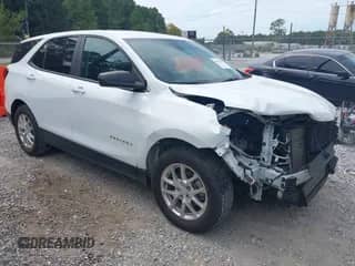 2022 Chevrolet Equinox LS z VIN 3GNAXHEV8NS170584, wystawiony jako IAAI lot #43328247 z przebiegiem 116 348 mil mil oraz . Historia ofert i sprzedaży dostępna na DreamBid. Obrazek 1.