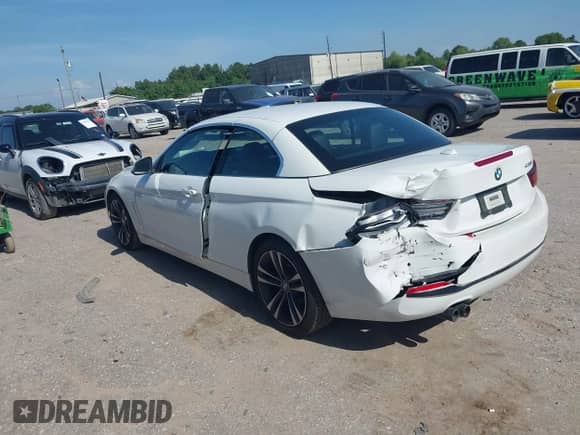 2020 BMW 4 Series 430i z VIN WBA4Z1C07L5N80697, wystawiony jako IAAI lot #42864648 z przebiegiem 46 668 mil mil oraz . Historia ofert i sprzedaży dostępna na DreamBid. Obrazek 3.