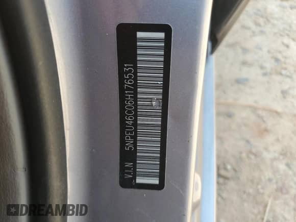 2006 Hyundai Sonata GLS z VIN 5NPEU46C06H176531, wystawiony jako Copart lot #69286525 z przebiegiem 161 375 mil mil oraz Szkoda całkowita • Salvage title. Historia ofert i sprzedaży dostępna na DreamBid. Obrazek 12.