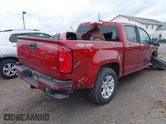 2021 Chevrolet Colorado 4WD LT z VIN 1GCGTCEN8M1169498, wystawiony jako IAAI lot #42312369 z przebiegiem 28 225 mil mil oraz . Historia ofert i sprzedaży dostępna na DreamBid. Obrazek 4.
