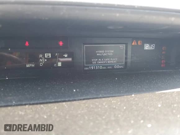 2015 Toyota Prius Two z VIN JTDZN3EU1FJ031623, wystawiony jako Copart lot #67933625 z przebiegiem 191 310 mil mil oraz Szkoda całkowita • Salvage title. Historia ofert i sprzedaży dostępna na DreamBid. Obrazek 9.