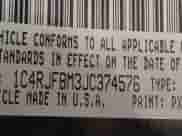 2018 Jeep Grand Cherokee Limited with VIN 1C4RJFBM3JC374576, listed as a IAAI auction lot 41518318 with 108,690 mi miles and . Bid and sale history available at DreamBid. Image 9.