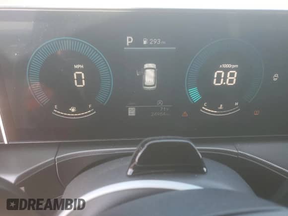 2024 Hyundai Santa Fe SEL with VIN 5NMP2DGL5RH027210, listed as a Copart auction lot 61421505 with 24,954 mi miles and Salvage title. Bid and sale history available at DreamBid. Image 9.